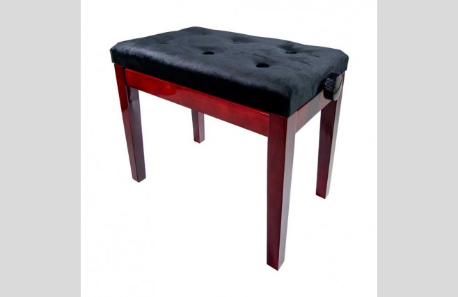 Koda DX15PM "Sonata" Polished Mahogany Adjustable Height Piano Stool - Image 2